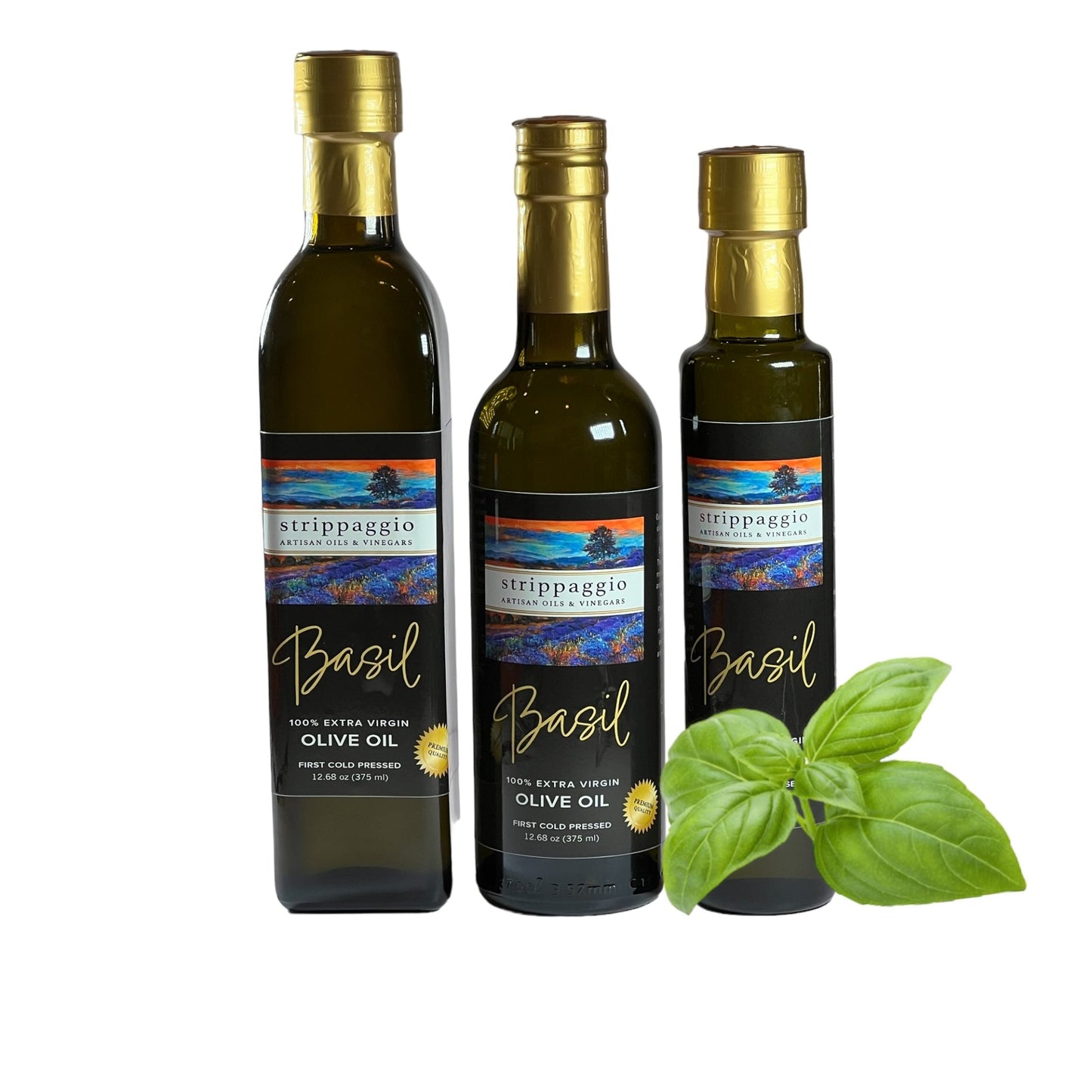 Basil Extra Virgin Olive Oil - Strippaggio